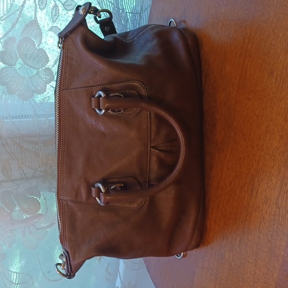 Coach Ashley brown leather satchel purse no. L1049-F15445 - Picture 4 of 13